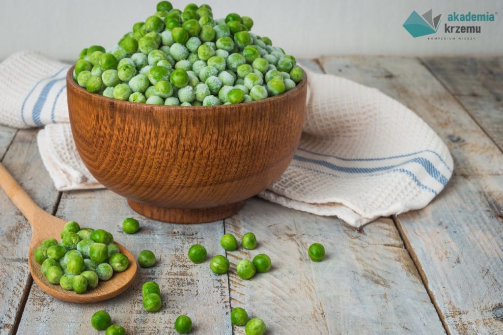 TOP15 – czyste warzywa i owoce – zielony groszek (mrożony).